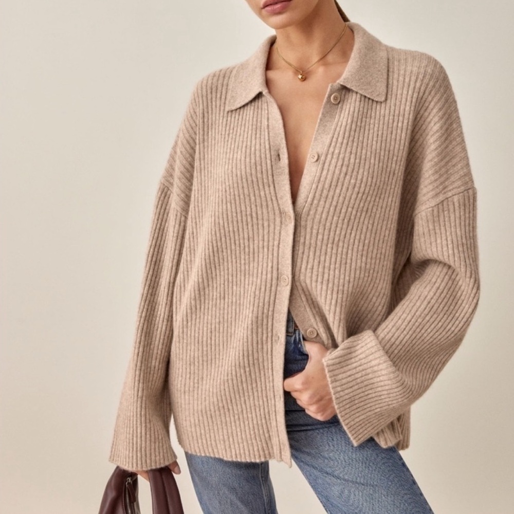 Reformation Fantino Recycled Cashmere Cardigan